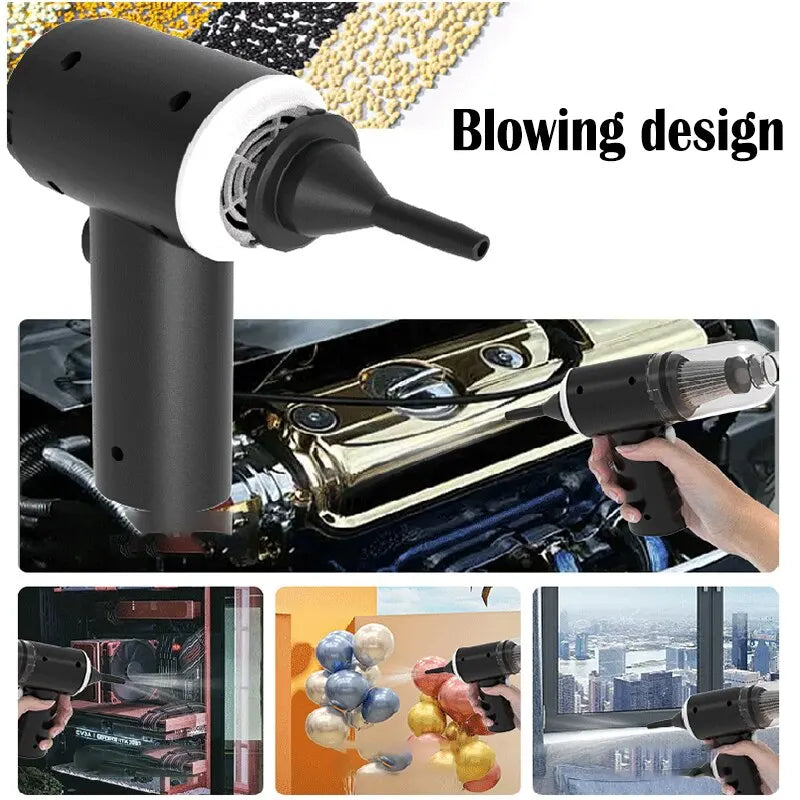 9000Pa Wireless Car Vacuum Cleaner USB Charging 1200mAh